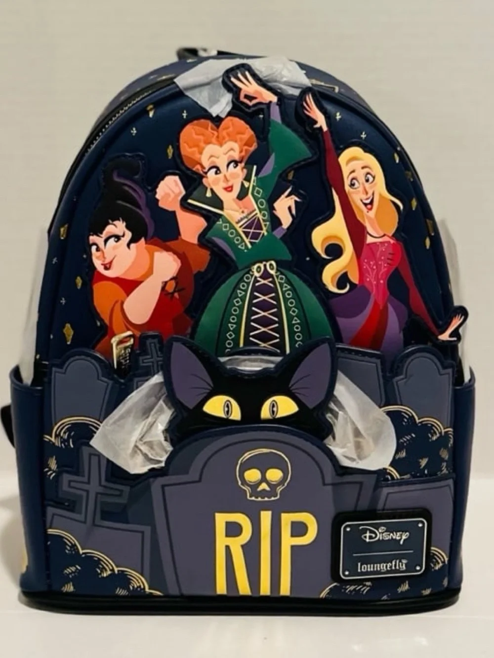 Loungefly Disney NWT Hocus Pocus Sanderson Sisters Graveyard Mini Backpack